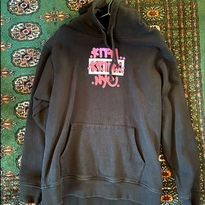 Kith x Krink hoodie in Black and pink writing